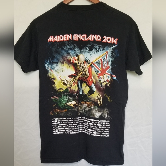 Iron Maiden Maiden England 2014 Tour T-Shirt, Size Small - Picture 2 of 4